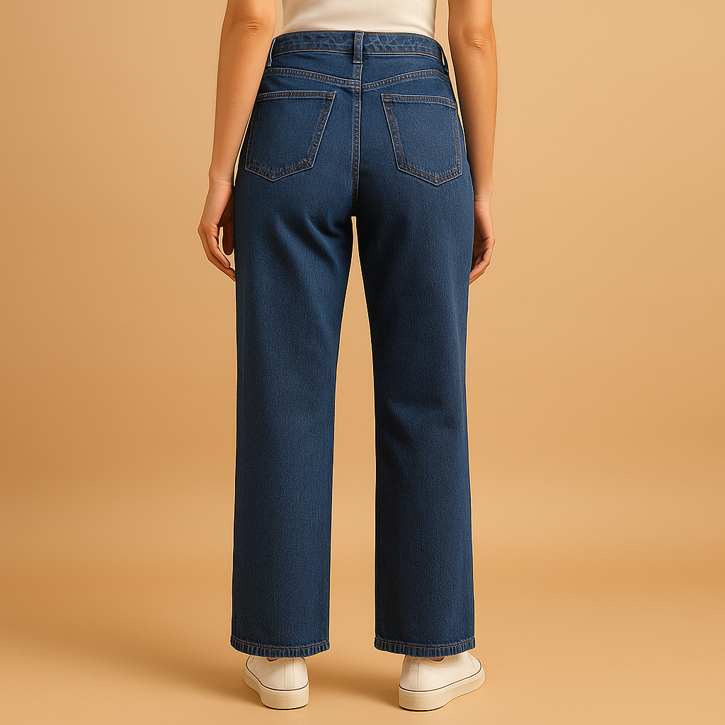 Baggy Jeans für Damen mit Hoher Taille und Lässigem Schnitt | Fleur-Genf Boutique