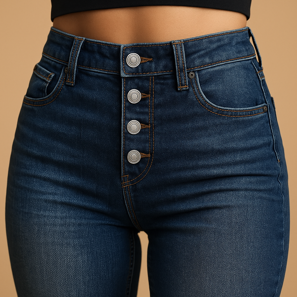 Baggy Jeans für Damen mit Hoher Taille und Lässigem Schnitt | Fleur-Genf Boutique