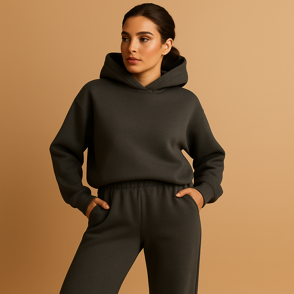 Bequeme oversized Loungewear mit Hoodie und Jogginghose | Chloé-Genf Boutique