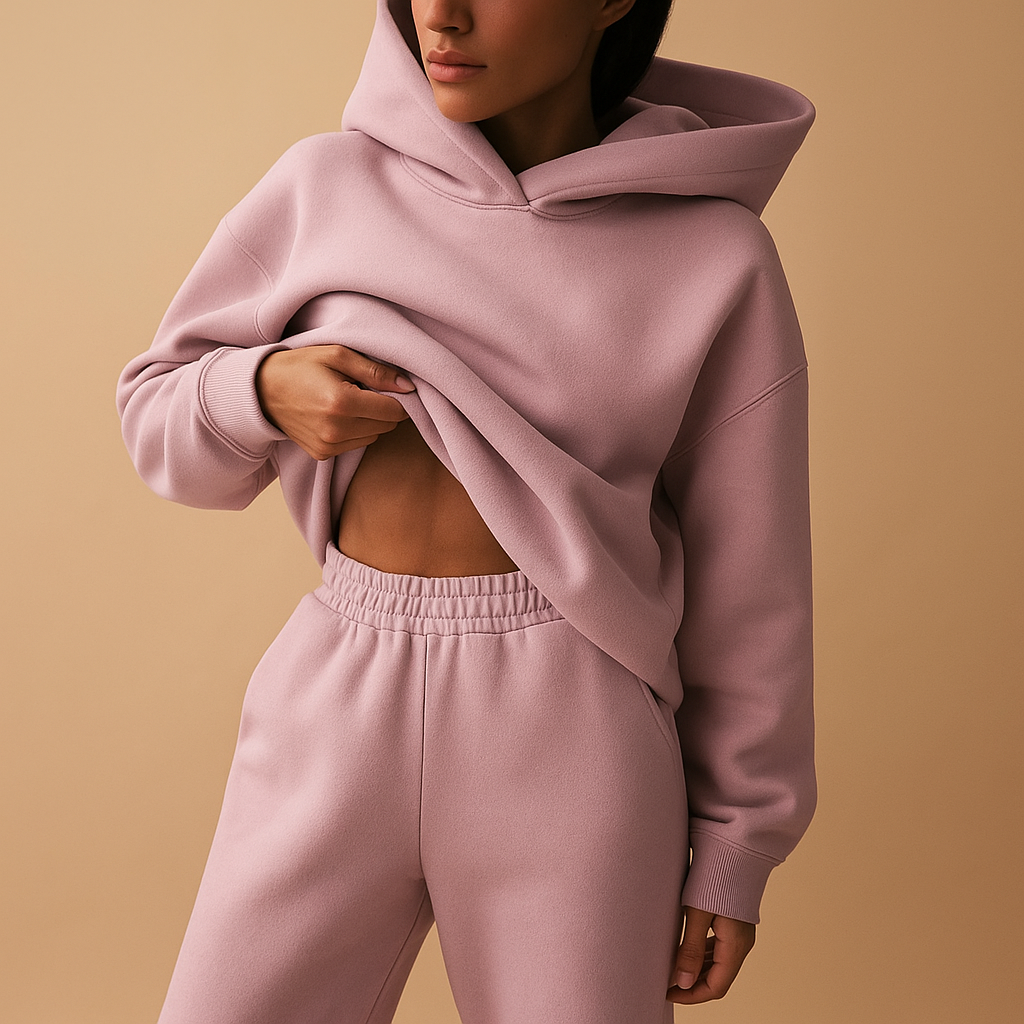 Bequeme oversized Loungewear mit Hoodie und Jogginghose | Chloé-Genf Boutique