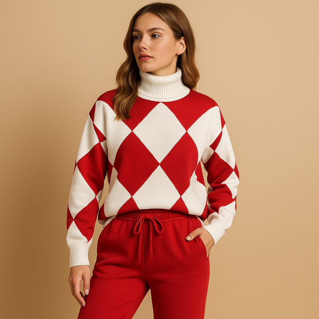 Damen Hausanzug Set aus Sweatshirt und Jogginghose | Ilona-Genf Boutique