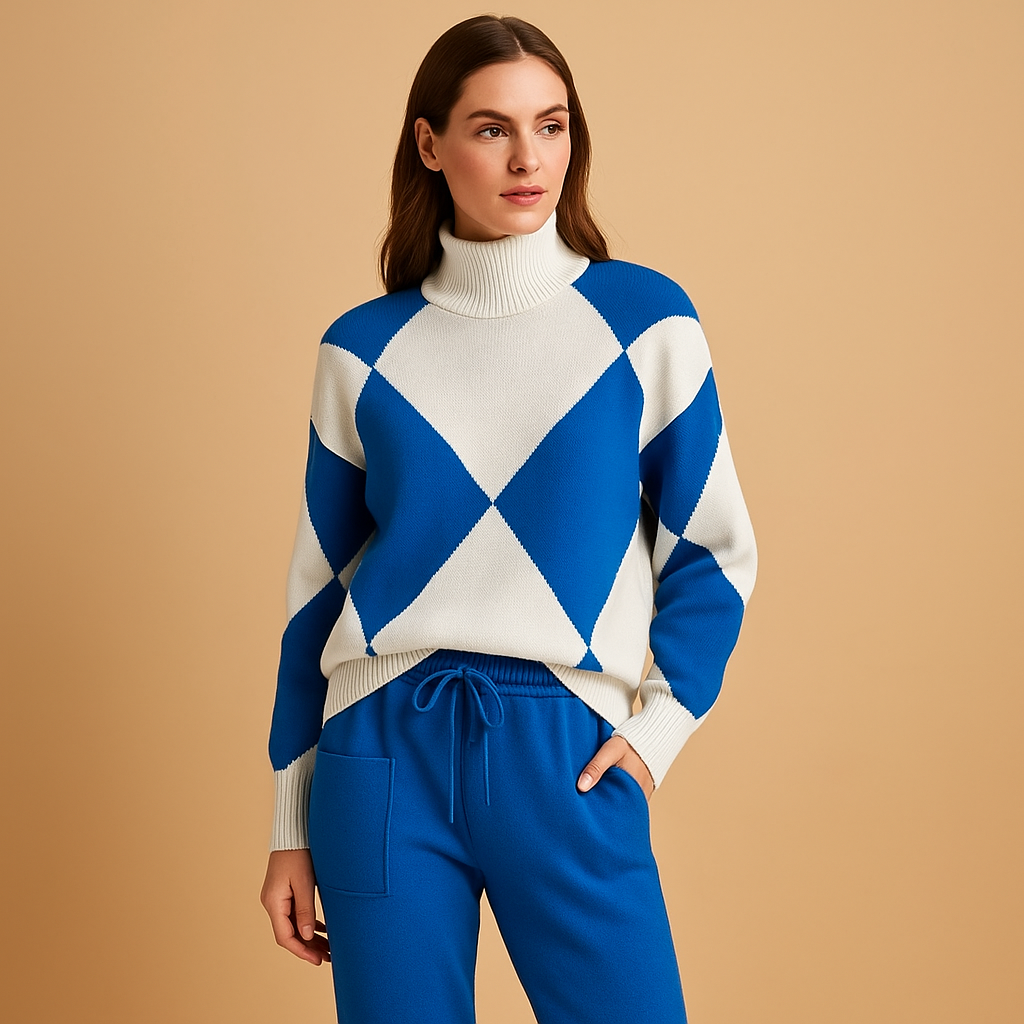 Damen Hausanzug Set aus Sweatshirt und Jogginghose | Ilona-Genf Boutique