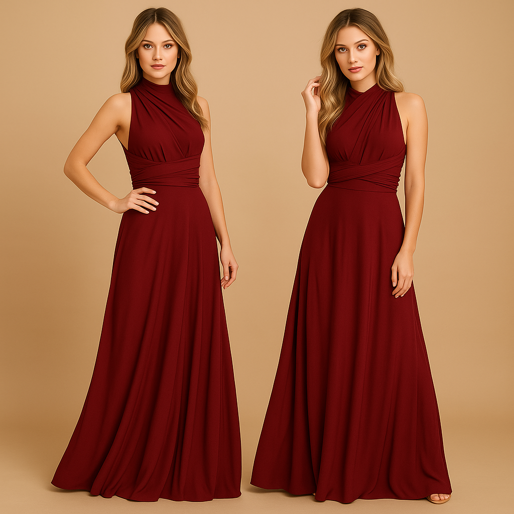 Mila | Wickelkleid mit Länge Bändern für Damen-3