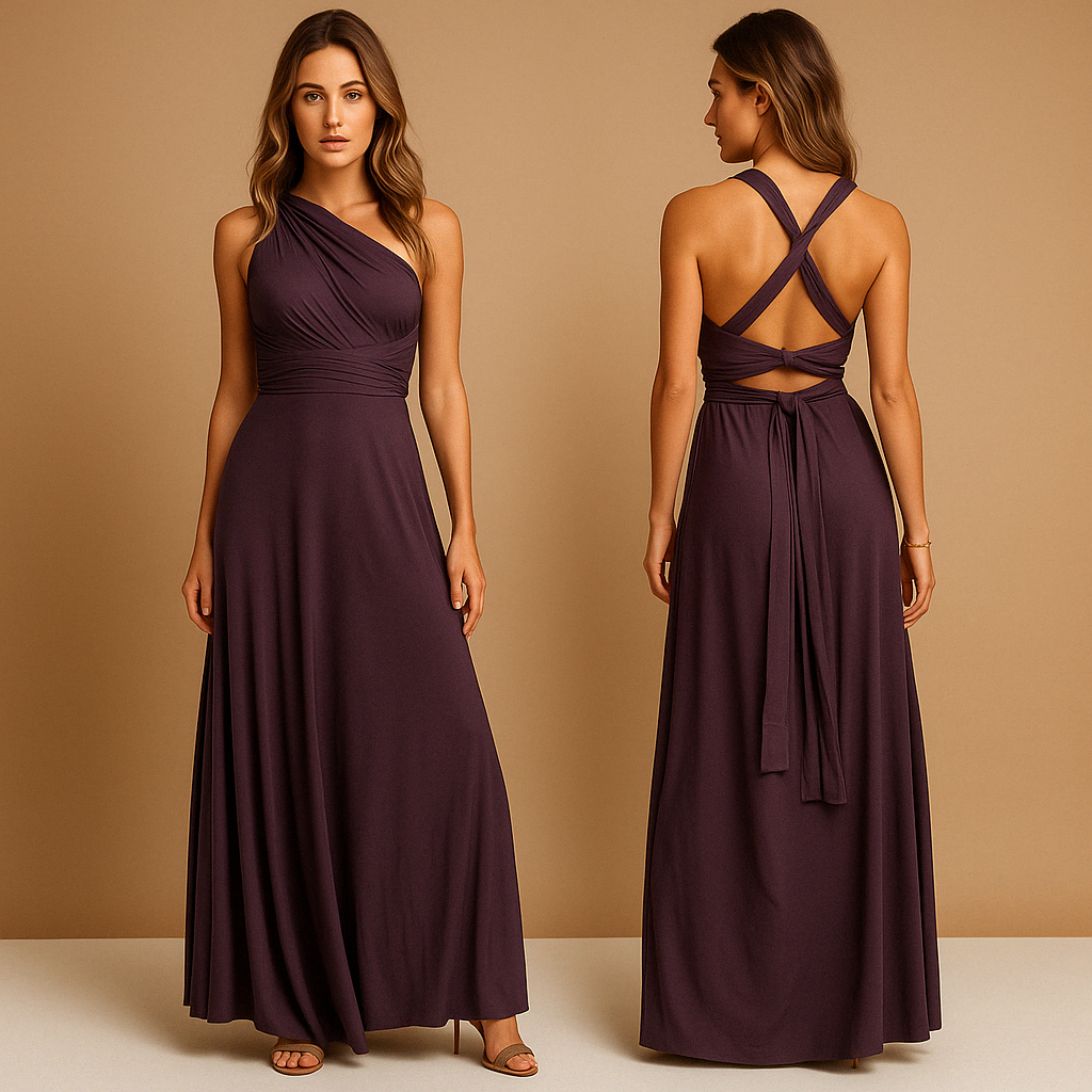 Mila | Wickelkleid mit Länge Bändern für Damen-4