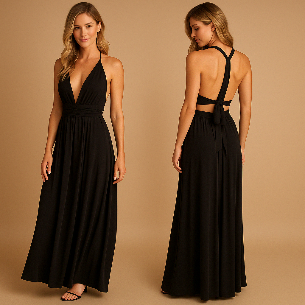 Mila | Wickelkleid mit Länge Bändern für Damen-6