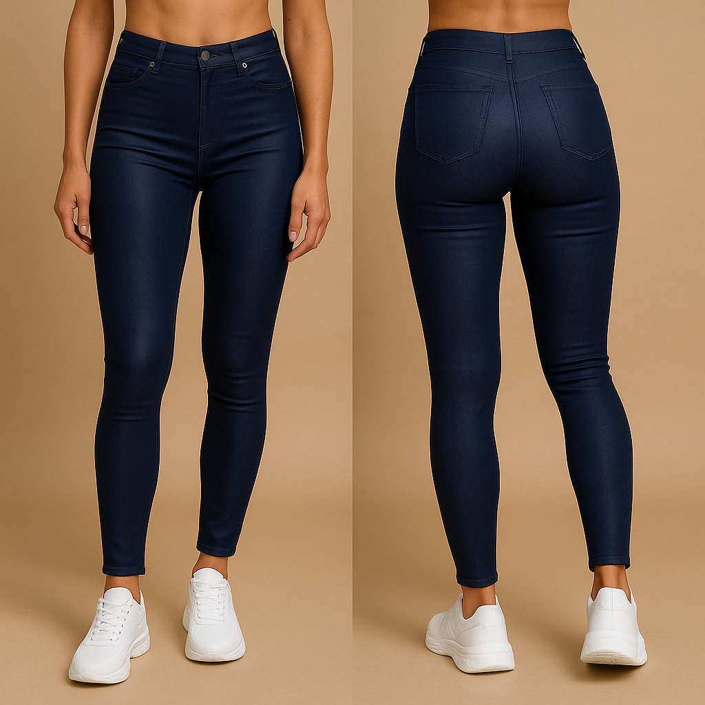 Lederhose Damen mit Hoher Taille und Schlanker Passform | Milou-Genf Boutique