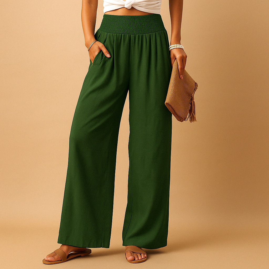 Variant image for Leichte Sommerhose Damen mit elastischer Taille und luftiger Passform | Loïs-10