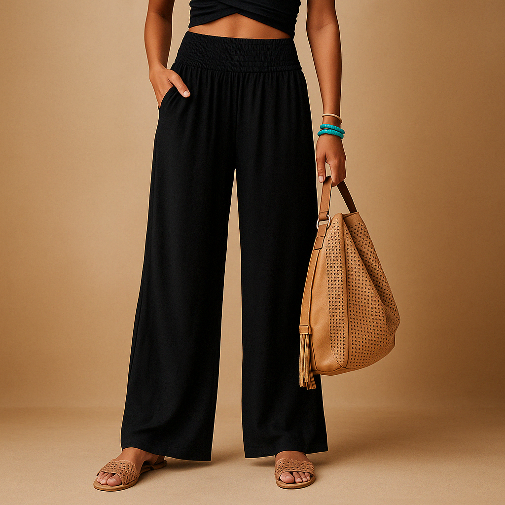 Variant image for Leichte Sommerhose Damen mit elastischer Taille und luftiger Passform | Loïs-17
