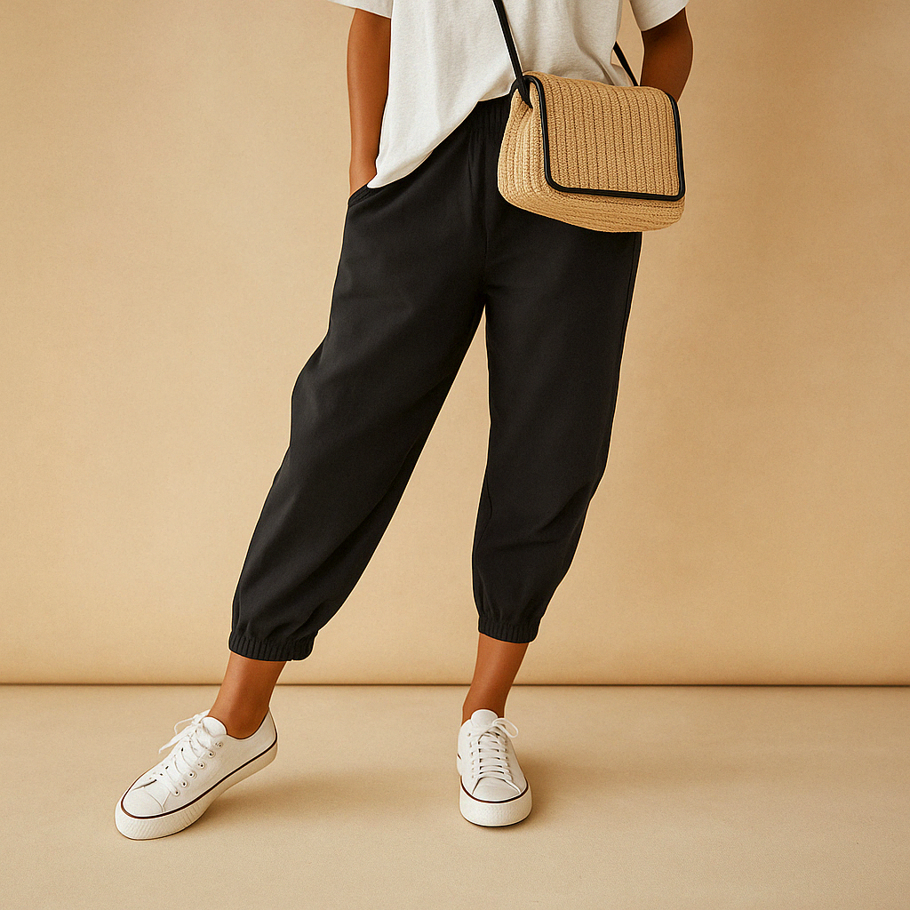 Leichte Sommerhose Damen mit lockerer Passform | Lena-5