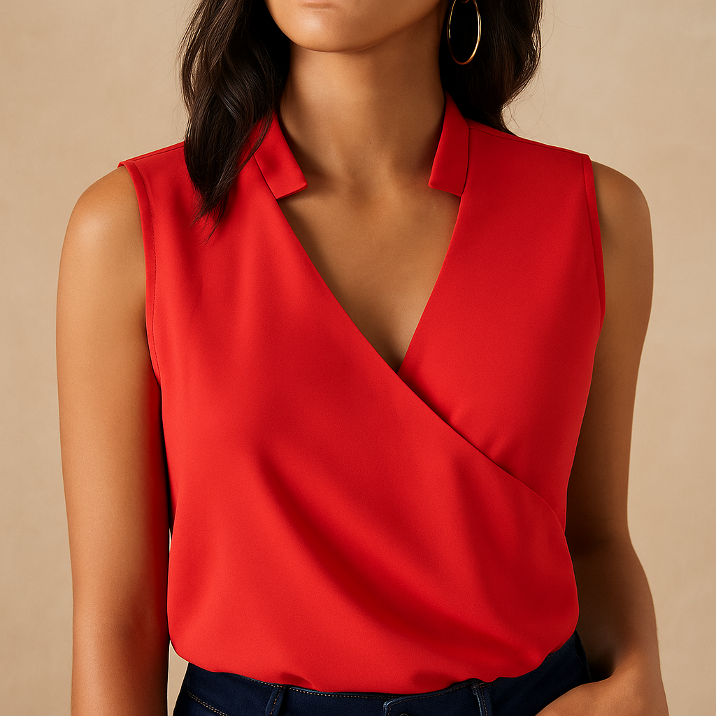Oberteil Damen Ärmellos aus Atmungsaktivem Stoff | Elvira-Genf Boutique