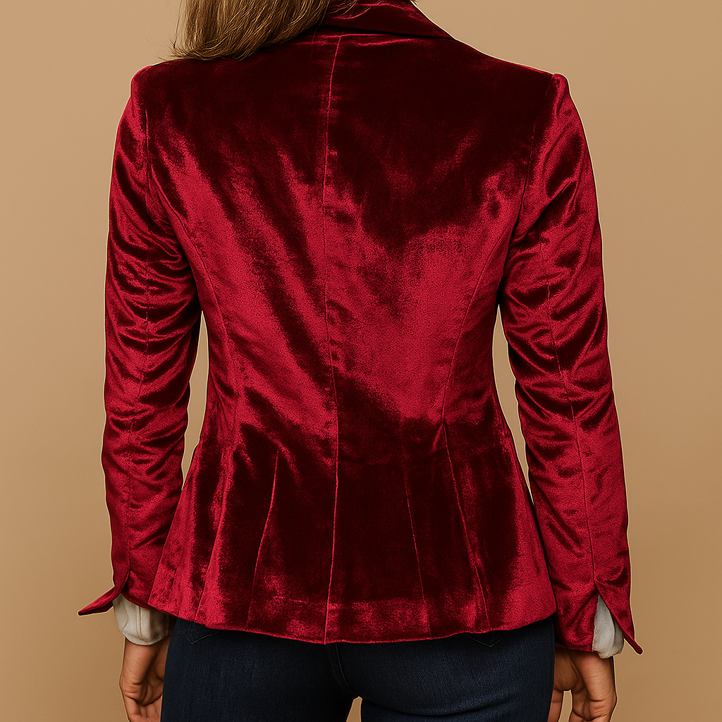 Retro Slim-Fit Blazer mit Taschen für Frauen | Evelien-Genf Boutique