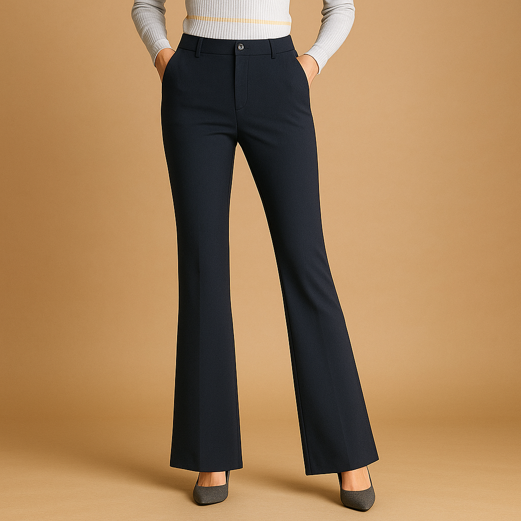 Hosen Damen mit Hoher Taille und Weitenbeinen | Renée-6