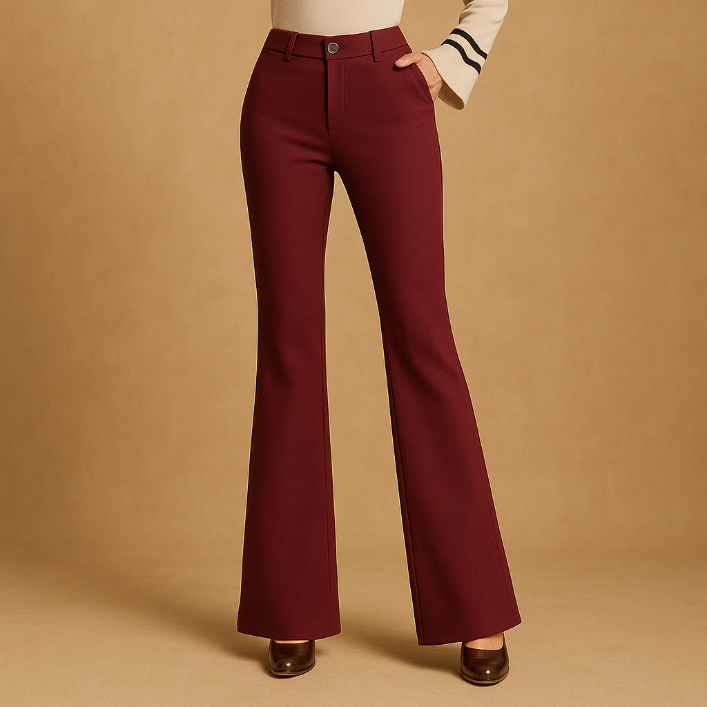 Hosen Damen mit Hoher Taille und Weitenbeinen | Renée-5