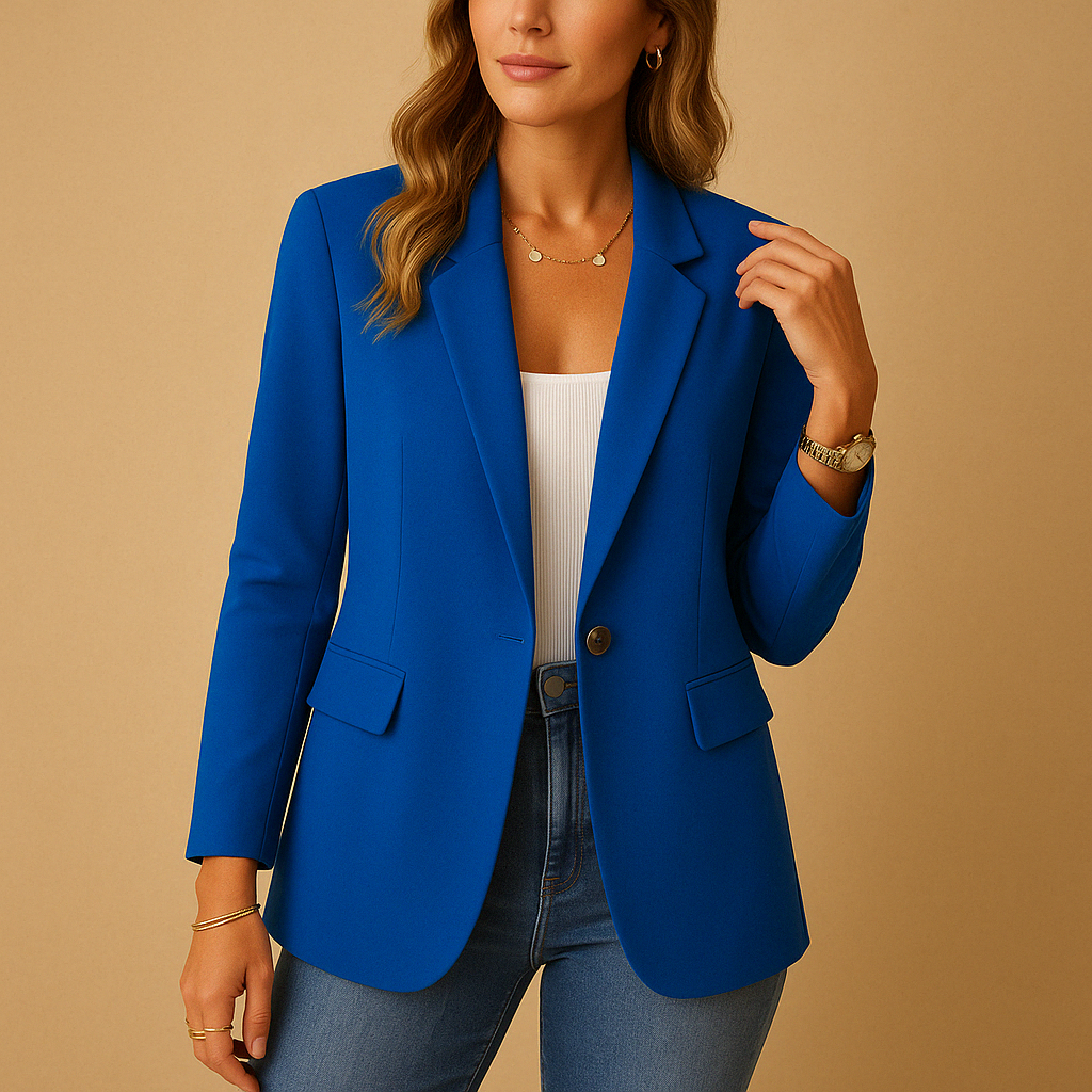 Taillierter Blazer für Damen mit elastischer Passform | Yara-6