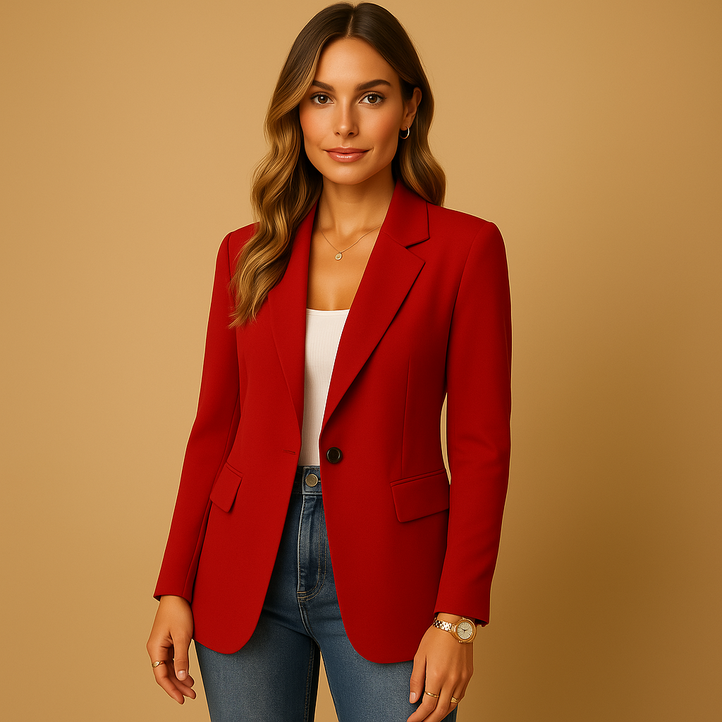 Taillierter Blazer für Damen mit elastischer Passform | Yara-3