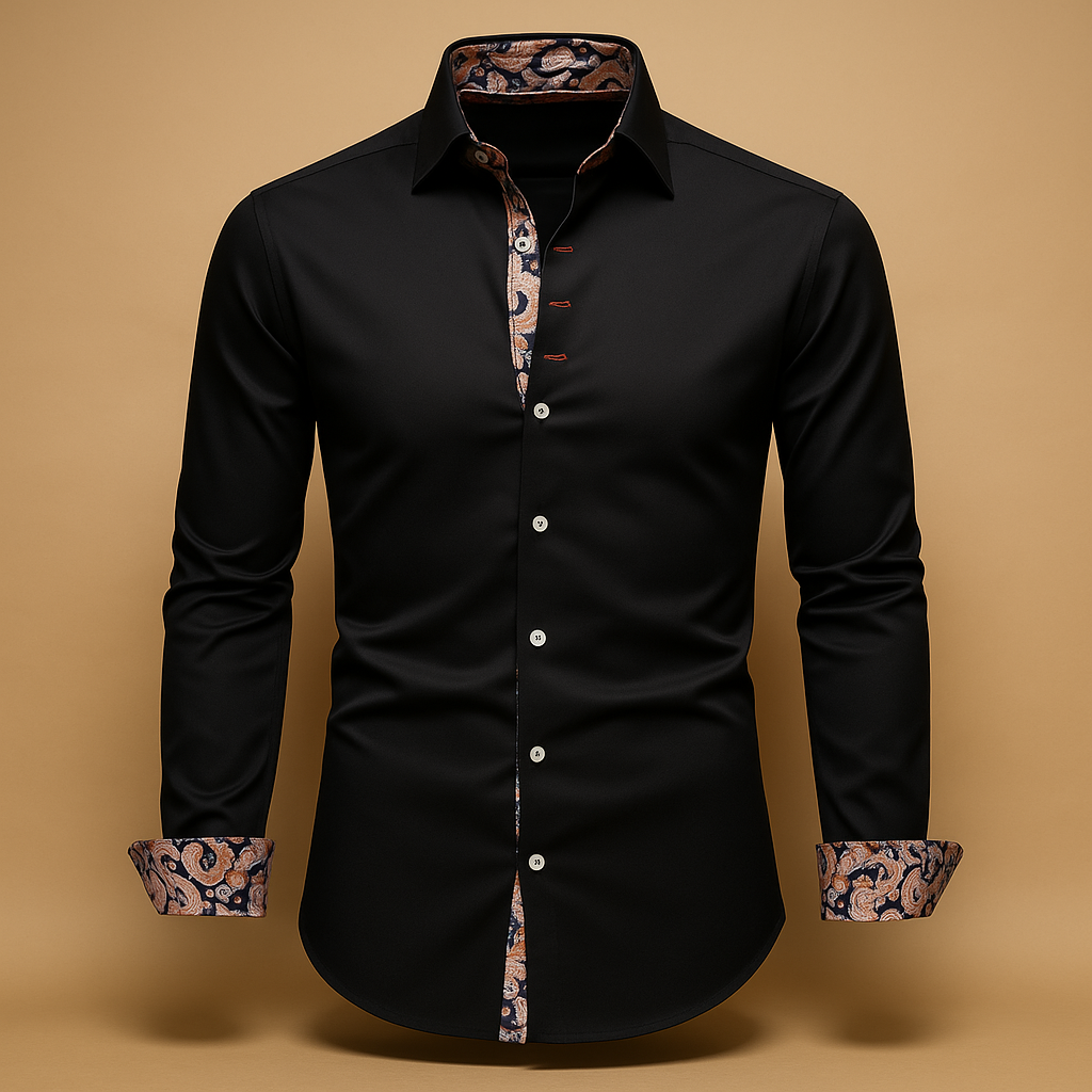 Herren Hemd mit Langen Ärmeln für Elegante Anlässe | Bram-6