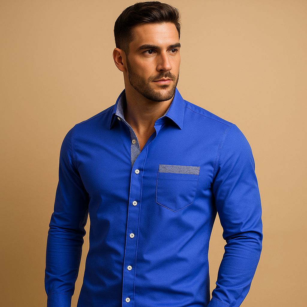 Herrenhemd mit schlanker Passform in eleganten Farben | Lars-3