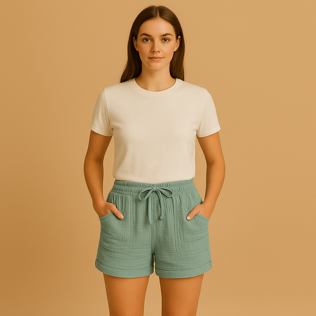 Atmungsaktive Leinenshorts für Damen mit komfortabler Passform | Lotte-Genf Boutique