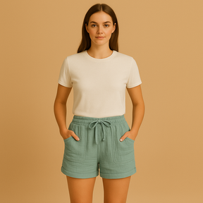 Atmungsaktive Leinenshorts für Damen mit komfortabler Passform | Lotte-Genf Boutique