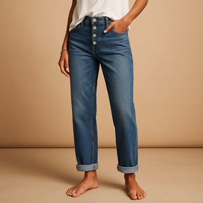 Baggy Jeans für Damen mit Hoher Taille und Lässigem Schnitt | Fleur-Genf Boutique