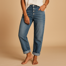 Baggy Jeans für Damen mit Hoher Taille und Lässigem Schnitt | Fleur-Genf Boutique