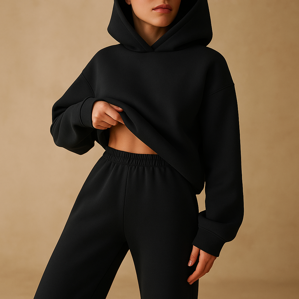 Bequeme oversized Loungewear mit Hoodie und Jogginghose | Chloé-Genf Boutique