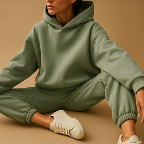 Bequeme oversized Loungewear mit Hoodie und Jogginghose | Chloé-Genf Boutique