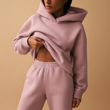 Bequeme oversized Loungewear mit Hoodie und Jogginghose | Chloé-Genf Boutique