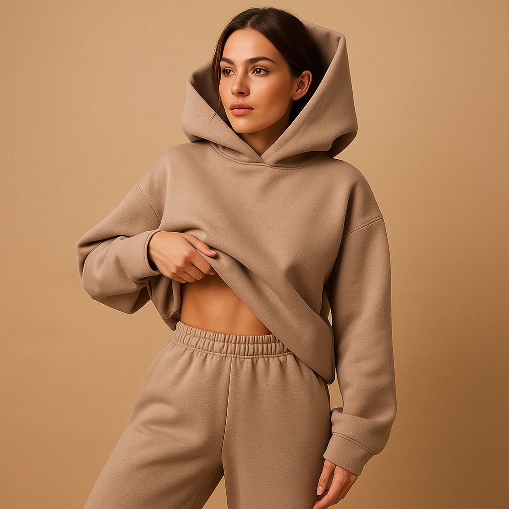 Bequeme oversized Loungewear mit Hoodie und Jogginghose | Chloé-Genf Boutique