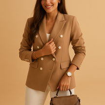 Blazer Damen aus leichter Baumwolle für eleganten Look | Fenna-Genf Boutique