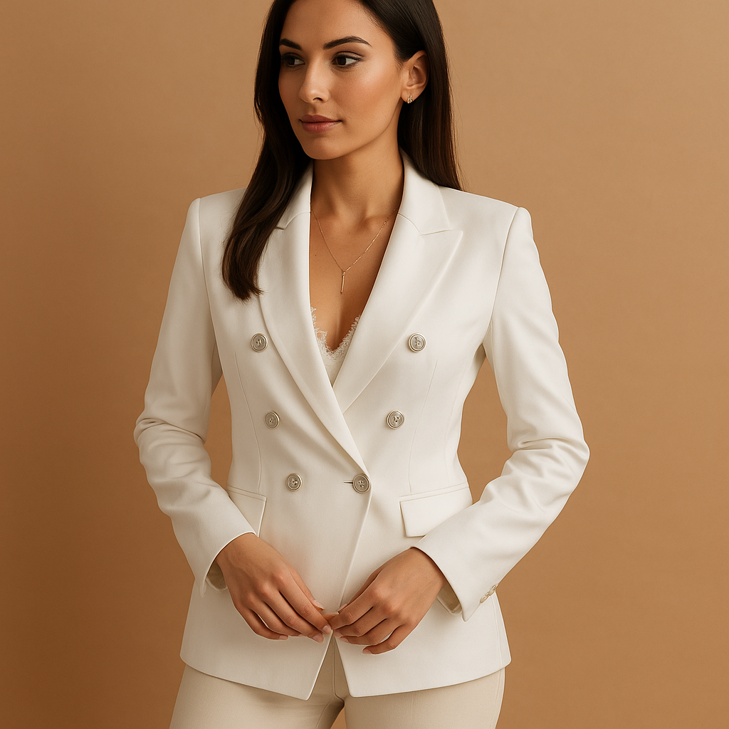 Blazer Damen aus leichter Baumwolle für eleganten Look | Fenna-Genf Boutique