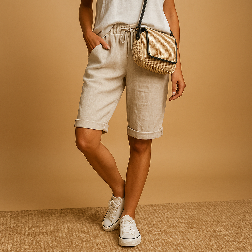 Capri Hosen Damen mit Elastischem Bund und Entspanntem Schnitt | Lotte-Genf Boutique