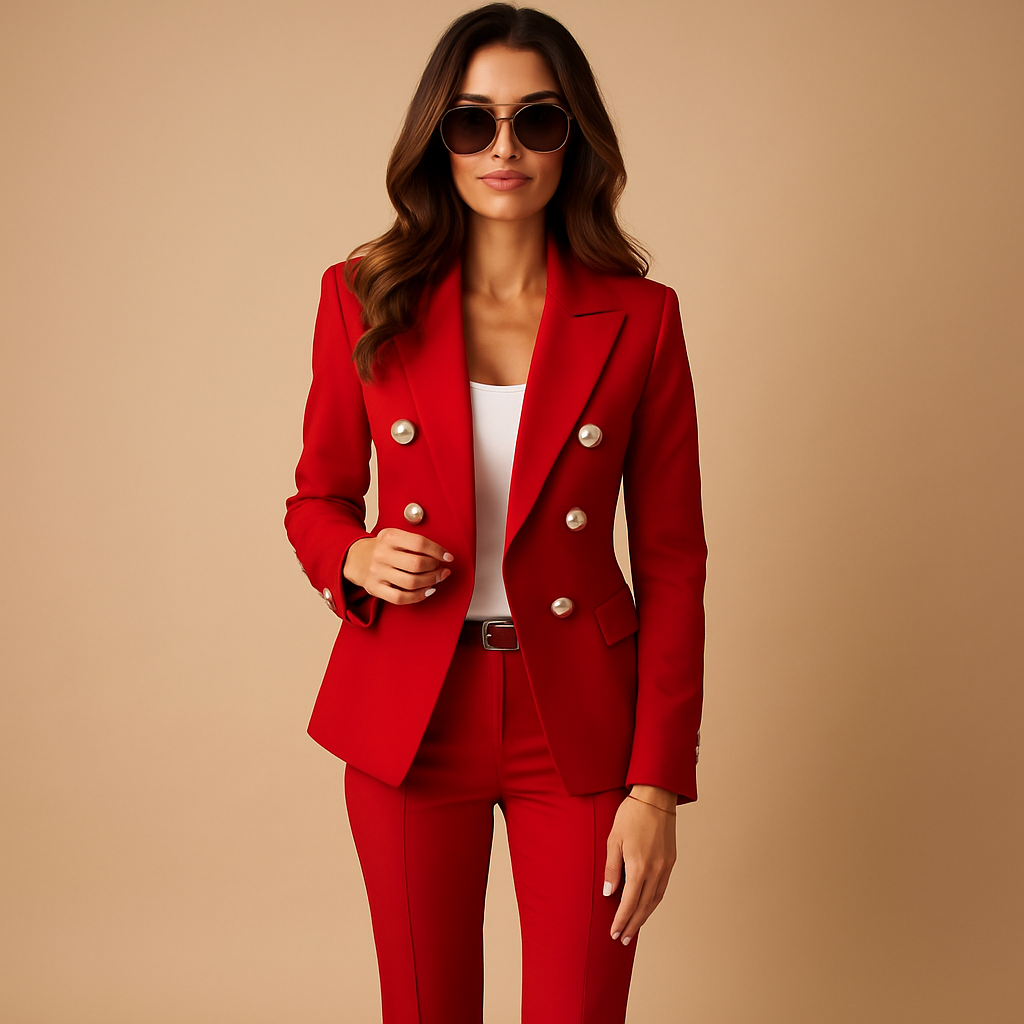 Elegantes Damenanzug mit Blazer und Hose für formelle Anlässe | Milou-Genf Boutique
