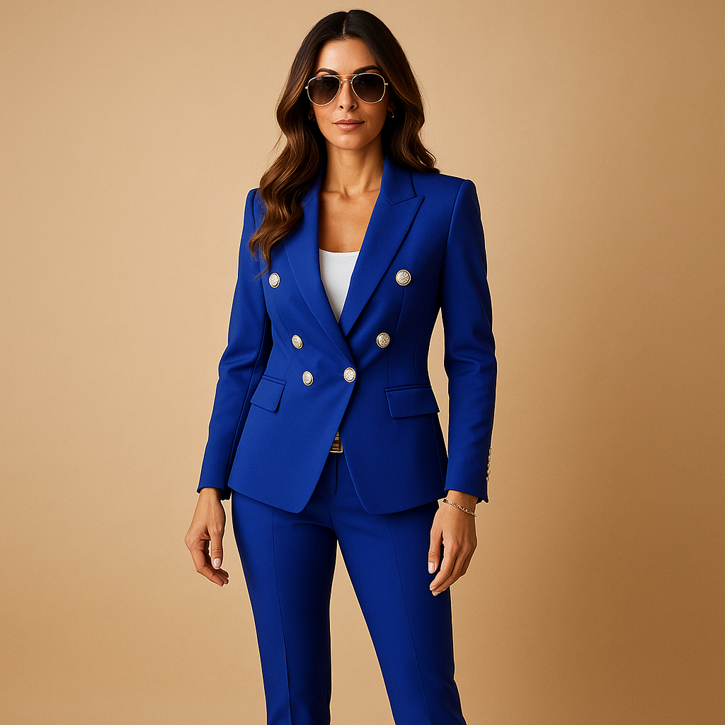 Elegantes Damenanzug mit Blazer und Hose für formelle Anlässe | Milou-Genf Boutique