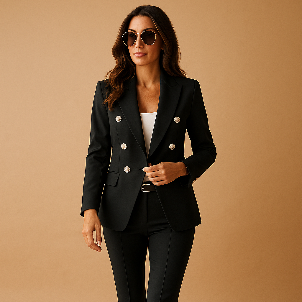 Elegantes Damenanzug mit Blazer und Hose für formelle Anlässe | Milou-Genf Boutique