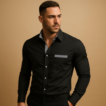Herrenhemd mit schlanker Passform in eleganten Farben | Lars-Genf Boutique