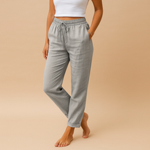 Leichte Sommerhose Damen mit elastischem Bund für jeden Anlass | Mia-Genf Boutique
