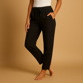 Leichte Sommerhose Damen mit elastischem Bund für jeden Anlass | Mia-Genf Boutique
