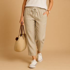 Leichte Sommerhose Damen mit flexibler Passform für aktive Tage | Jill-Genf Boutique