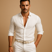 Leichtes Herrenhemd mit Button-Down-Kragen für Sommer | Daan-Genf Boutique