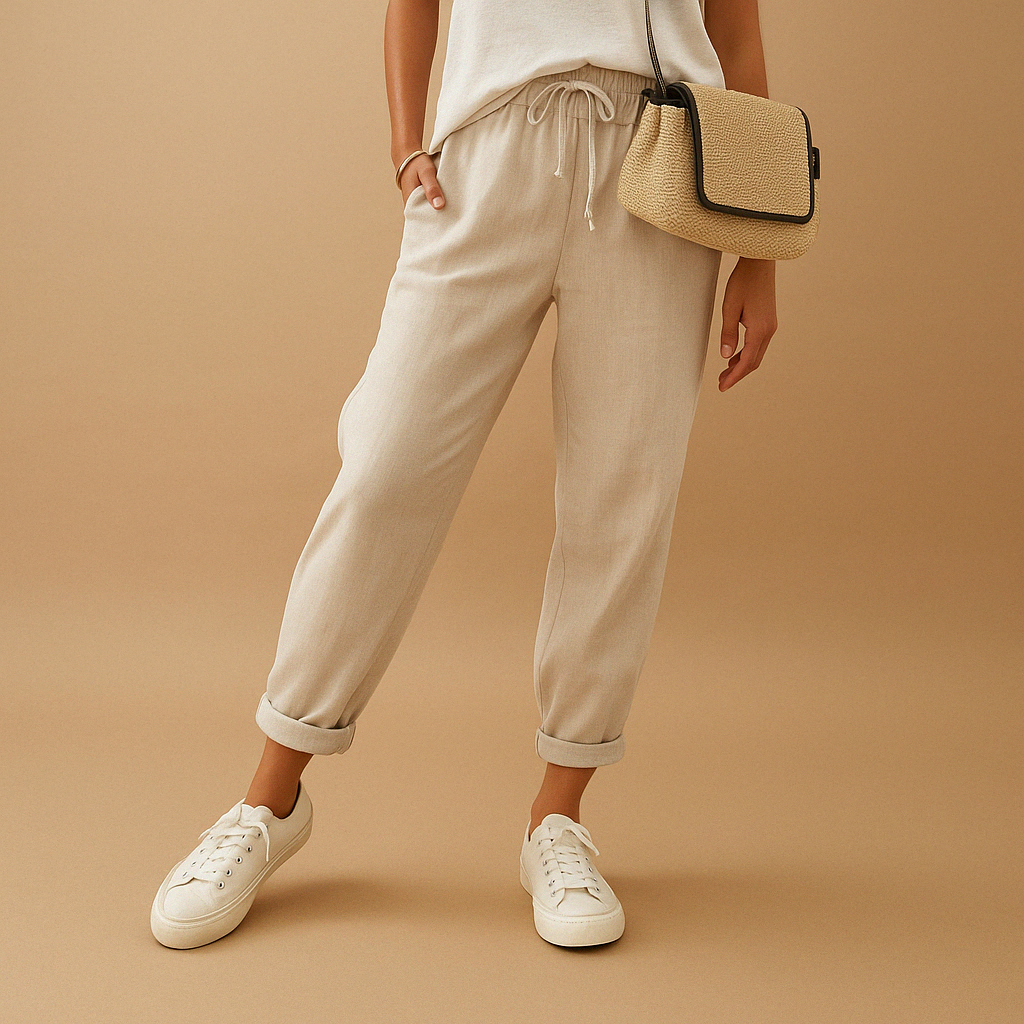 Leichte Sommerhose Damen mit lockerer Passform | Lena-2