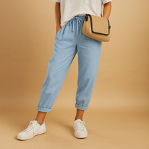 Leichte Sommerhose Damen mit lockerer Passform | Lena-4