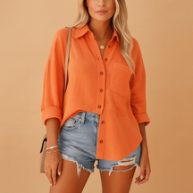 Marije | Klassisches Poloshirt mit langen Ärmeln für Frauen-Genf Boutique