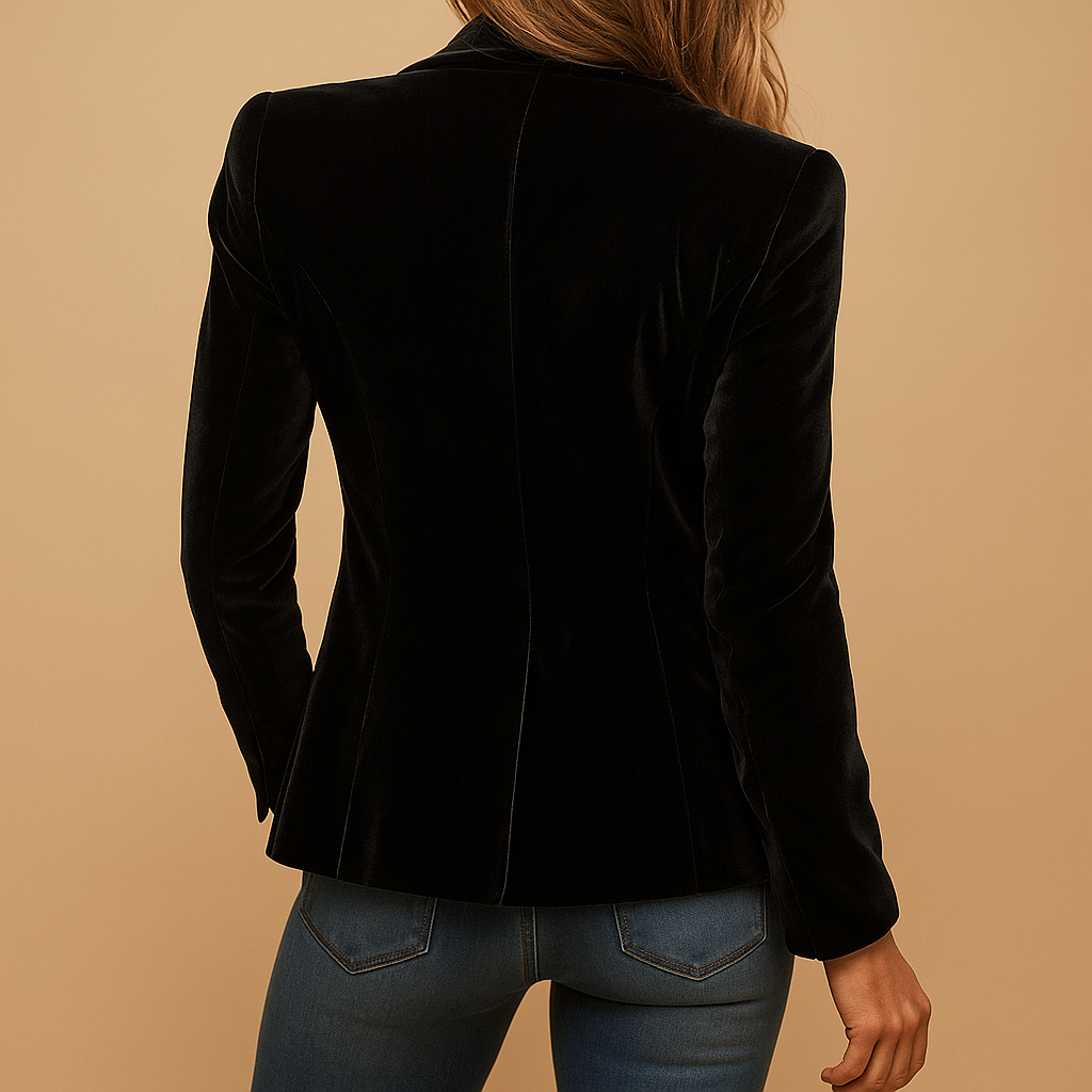 Retro Slim-Fit Blazer mit Taschen für Frauen | Evelien-Genf Boutique