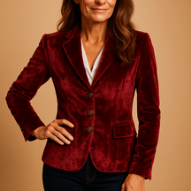 Retro Slim-Fit Blazer mit Taschen für Frauen | Evelien-Genf Boutique