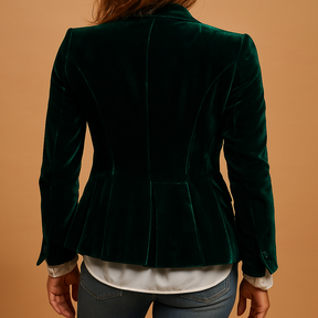 Retro Slim-Fit Blazer mit Taschen für Frauen | Evelien-Genf Boutique