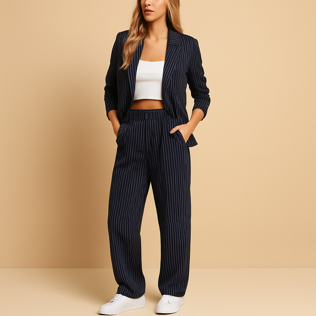 Stilvolle Blazer- und Hosenkombination für Damen | Annelies-Genf Boutique