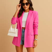 Stilvoller Blazer für Damen im Büro mit lockerer Passform | Veerle-Genf Boutique