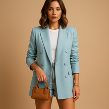 Stilvoller Blazer für Damen im Büro mit lockerer Passform | Veerle-Genf Boutique