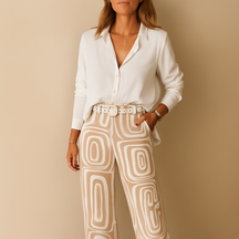 Zeitlose Damenbluse und Hose für jeden Anlass | Hannelore-Genf Boutique